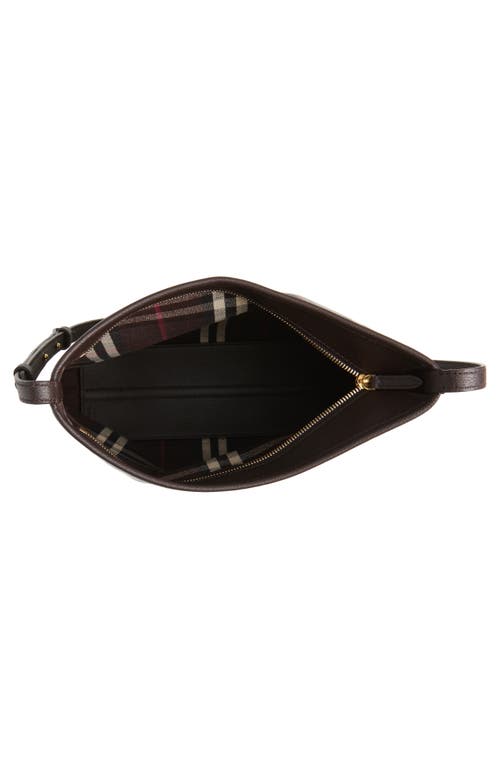 Burberry Small Highlands Coated Canvas Crossbody Bag In Brown
