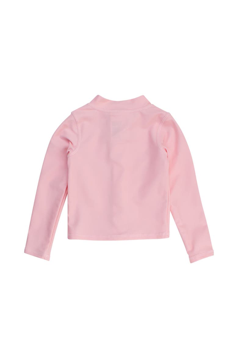 Unisex Long Sleeve Full Zip Rash Guard, Alternate, color, Pink