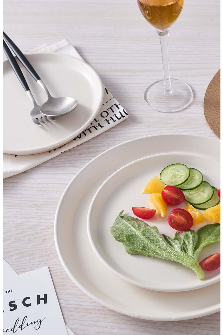 Jules Stoneware 16-Piece Dinnerware Set, Alternate, color, Off White