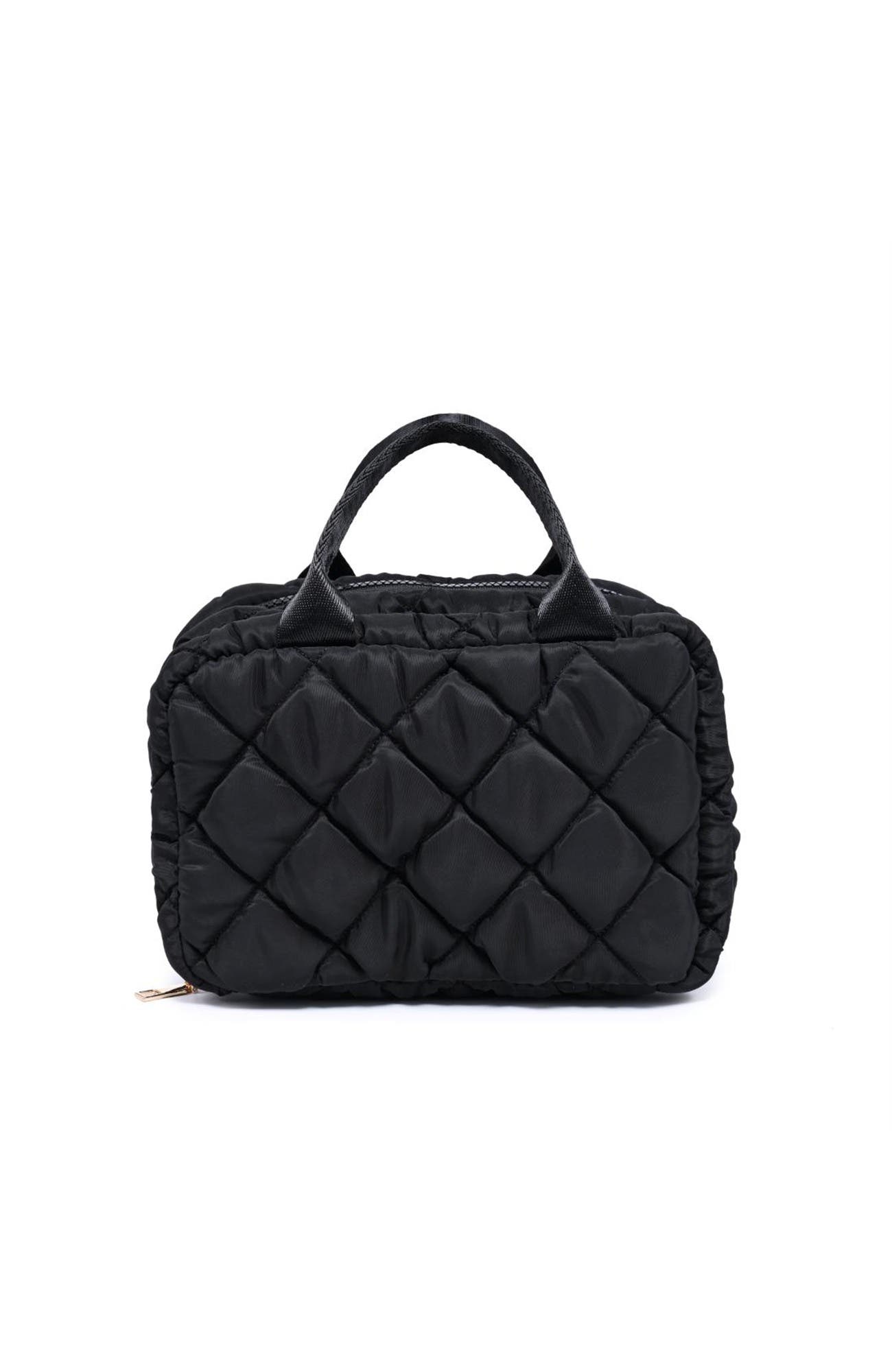 Total Order - Quilted Travel Organizer, Main, color, Black