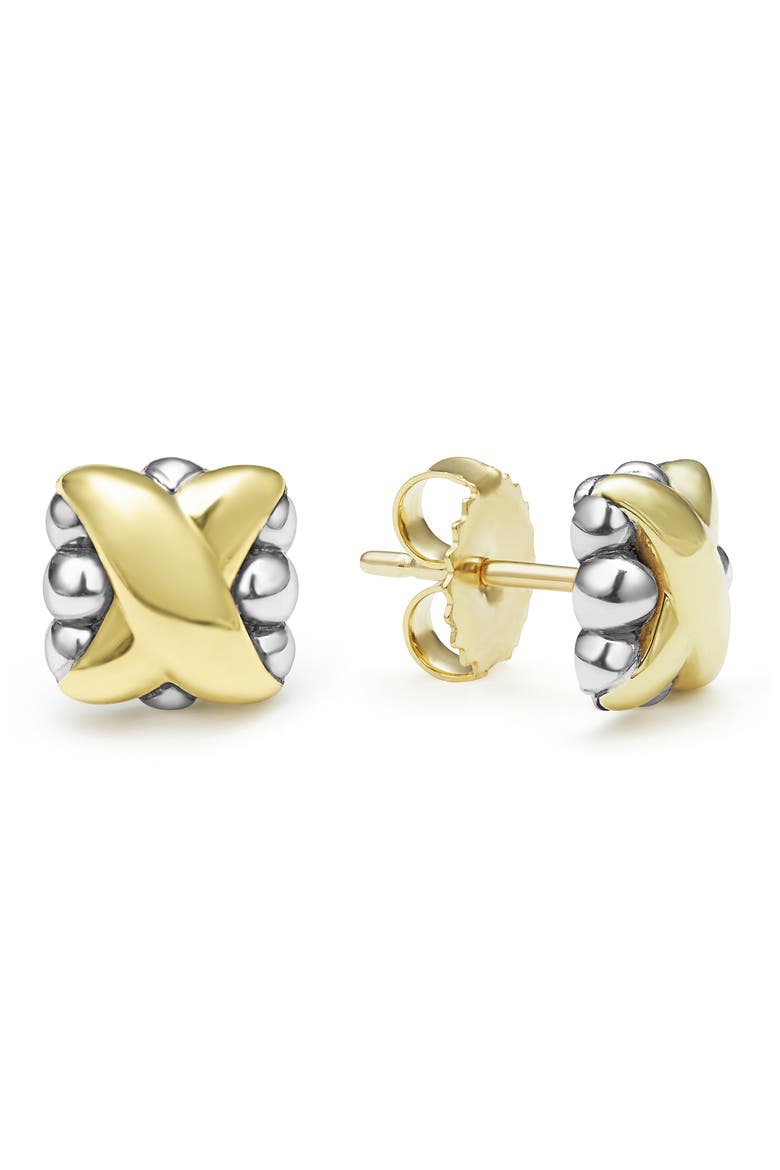 Embrace Stud Earrings, Main, color, METALLIC