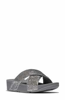 FitFlop Lulu Crinkled Shimmer Sandal