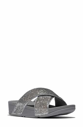 FitFlop Lulu Crinkled Shimmer Sandal