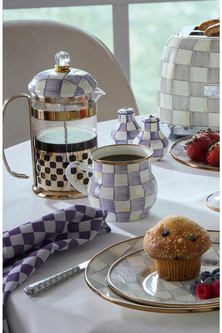 Violet Check Mug, Alternate, color, VIOLET