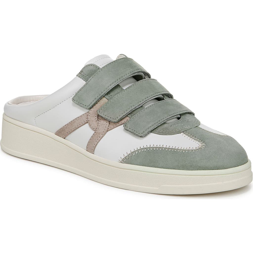 Veronica Beard Reagan Leather Mule Sneakers In Lily/sage