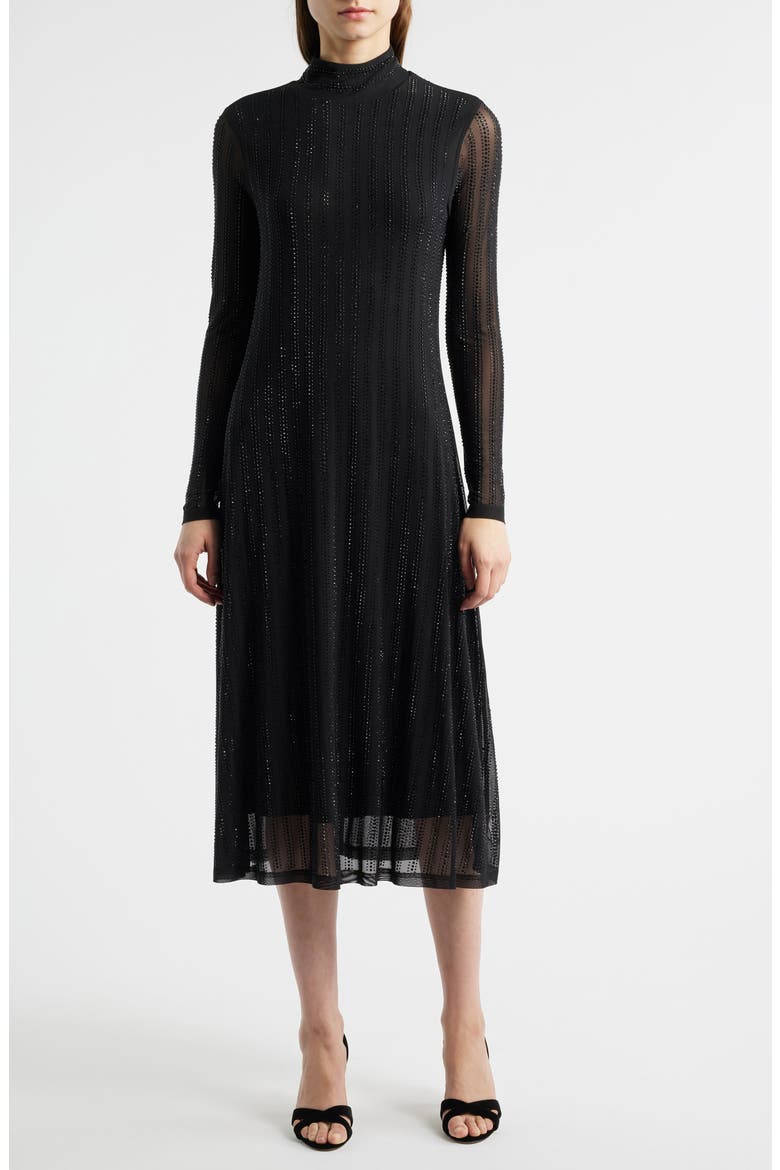 tahari sequin dress Elie Tahari - Sequin Bodice Pleated Dress