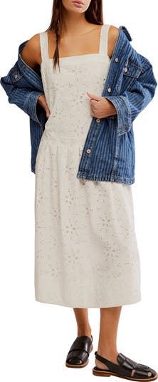 Primavera Cotton Eyelet Midi Sundress