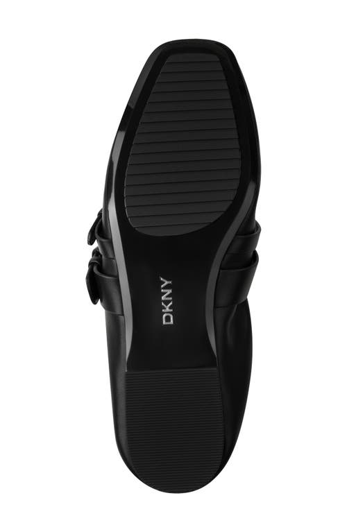 Dkny Dade Buckle Strap Ballet Flat In Black