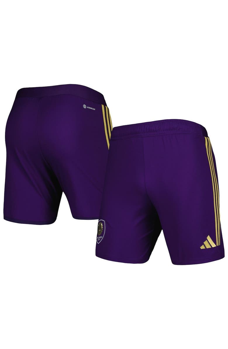 adidas Men's adidas Purple Orlando City SC 2023 Away AEROREADY Authentic Shorts, Main, color, Purple
