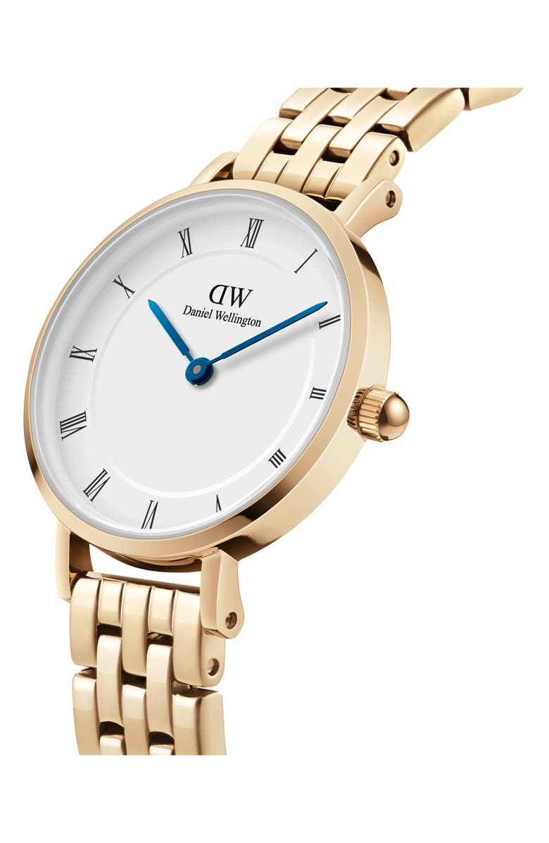 Daniel Wellington Petite Bracelet Watch, 28mm, Alternate, color, Gold