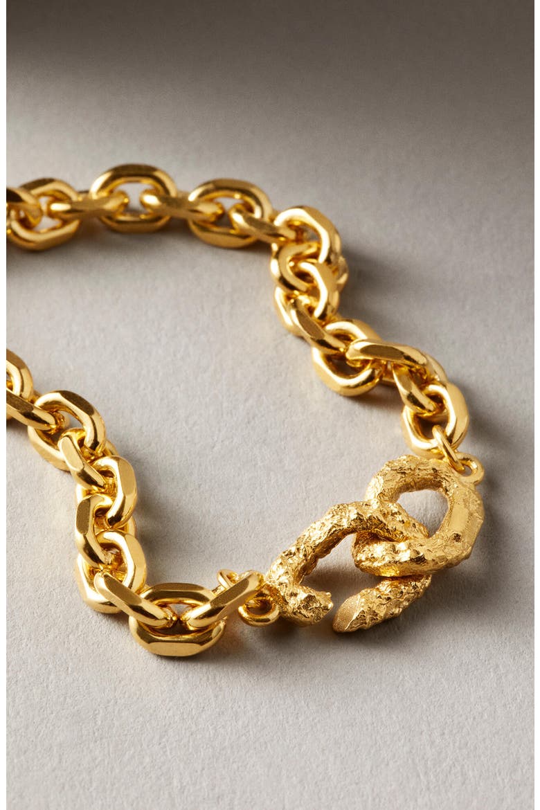 Dense Bracelet Gold, Alternate, color, Gold
