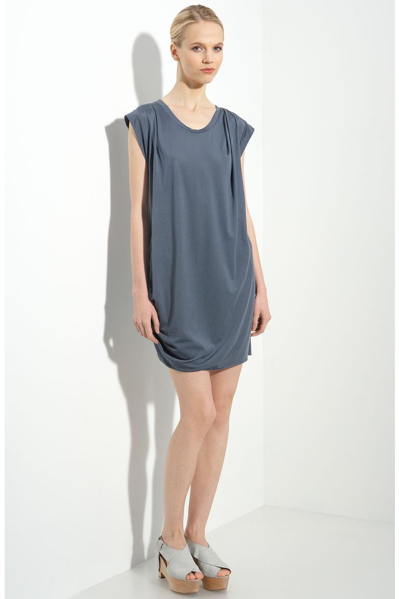 Jersey T-Shirt Dress, Main, color, DUSTY BLUE