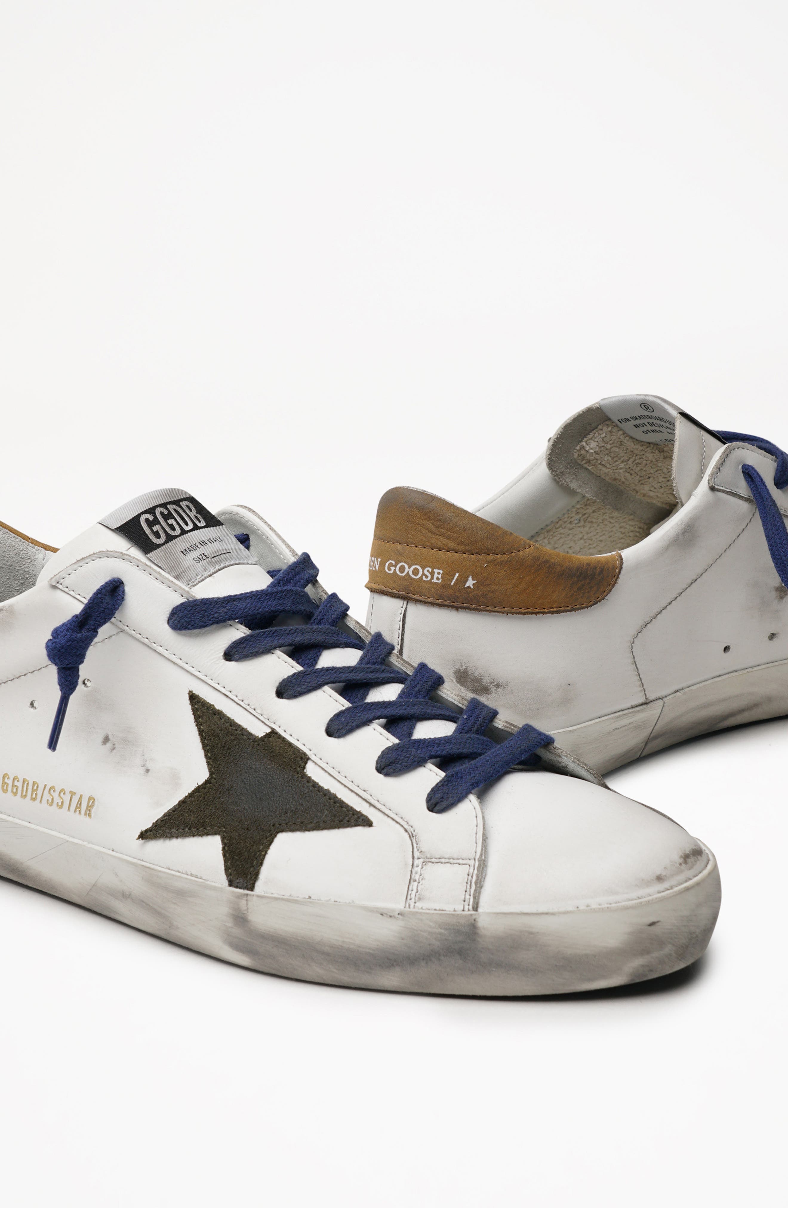Super Star Sneaker (Nordstrom Exclusive), Alternate, color, WHITE/ DRILL GREEN/ BROWN