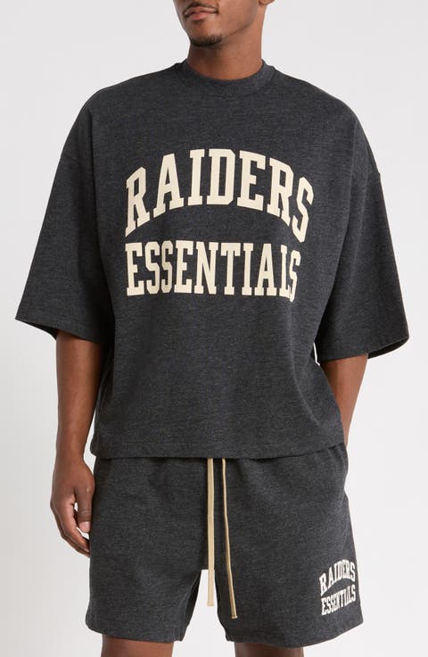 Raiders Merch Oversize Cotton Graphic T-Shirt