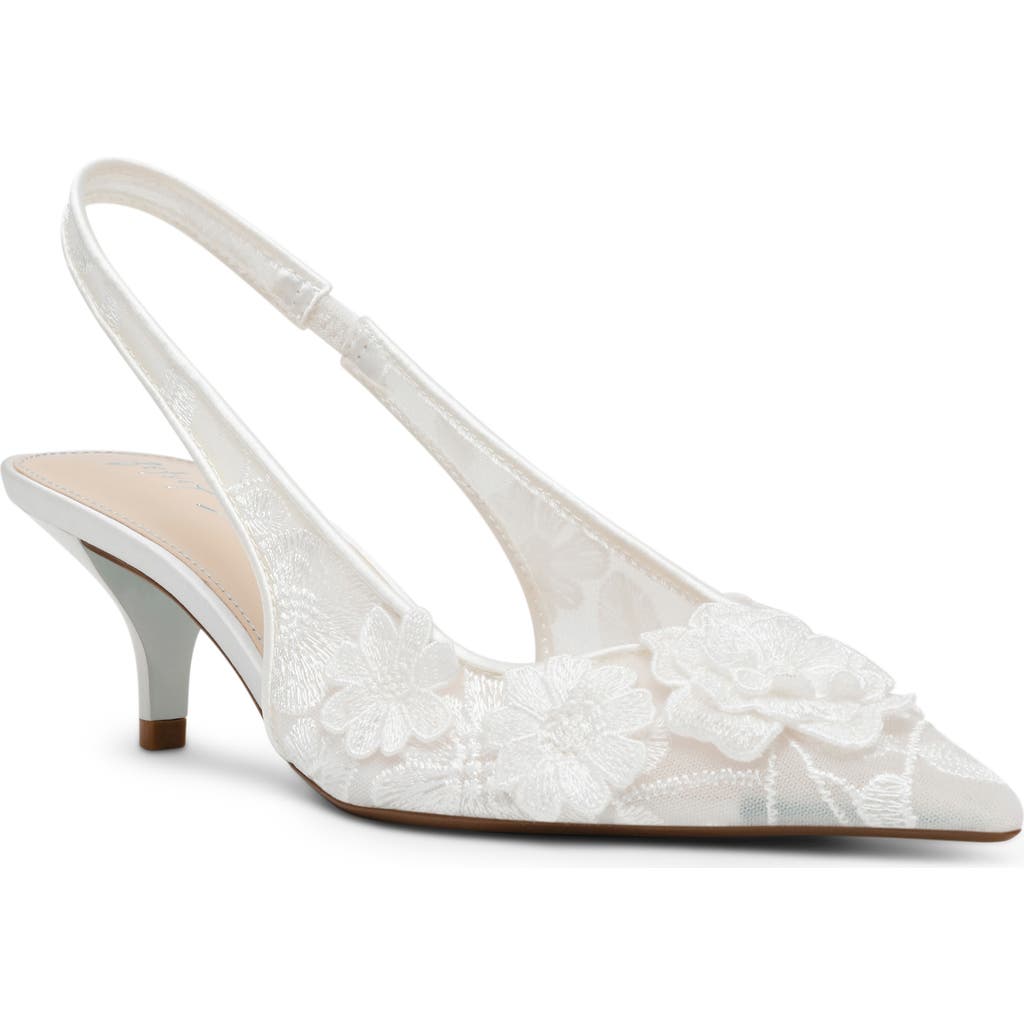 Shop Betsey Johnson Dian Slingback Pump In Ivory