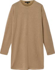 AllSaints Tilli Metallic Long Sleeve T-Shirt Dress