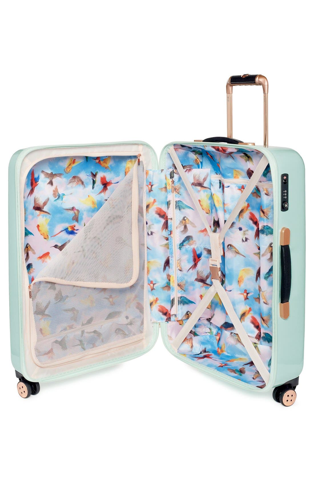 Ted Baker London 'Medium Sugar Sweet Florals' Hard Shell Suitcase, Alternate, color, 