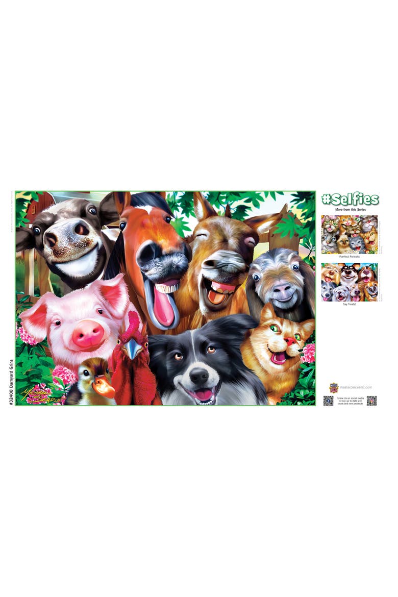 Barnyard Grins 500 Piece Jigsaw Puzzle, Alternate, color, Multicolor