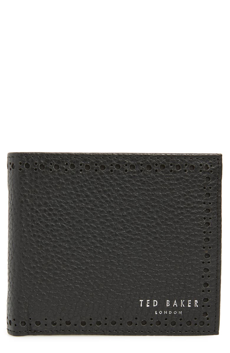 Ted Baker London Leather Wallet, Main, color, 