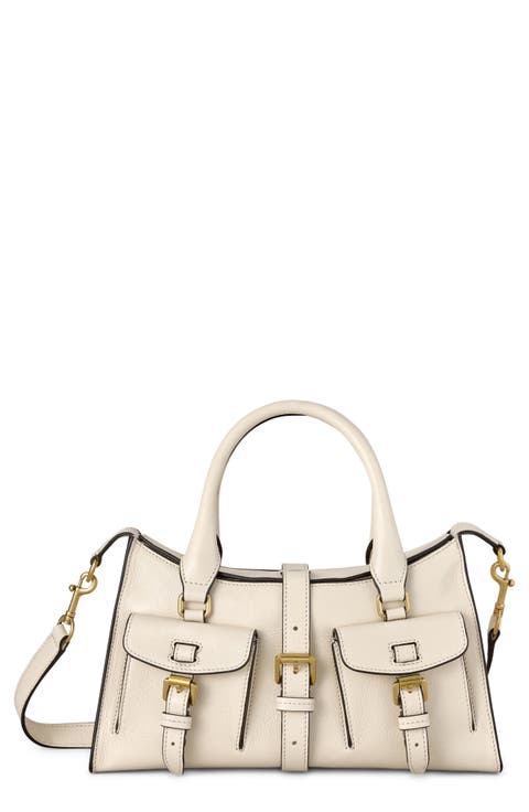 Small Roxanne High Shine Leather Crossbody Bag