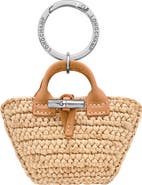 Longchamp Raffia Handbag Charm