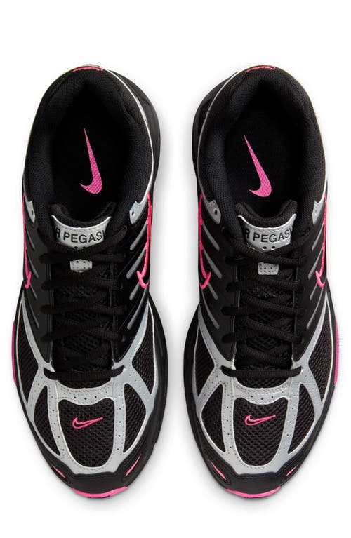 Nike Mens Black Fire Red Fierce Pi Air Peg 2k5 Brand-tab Mesh And Leather Low-top Trainers In Black