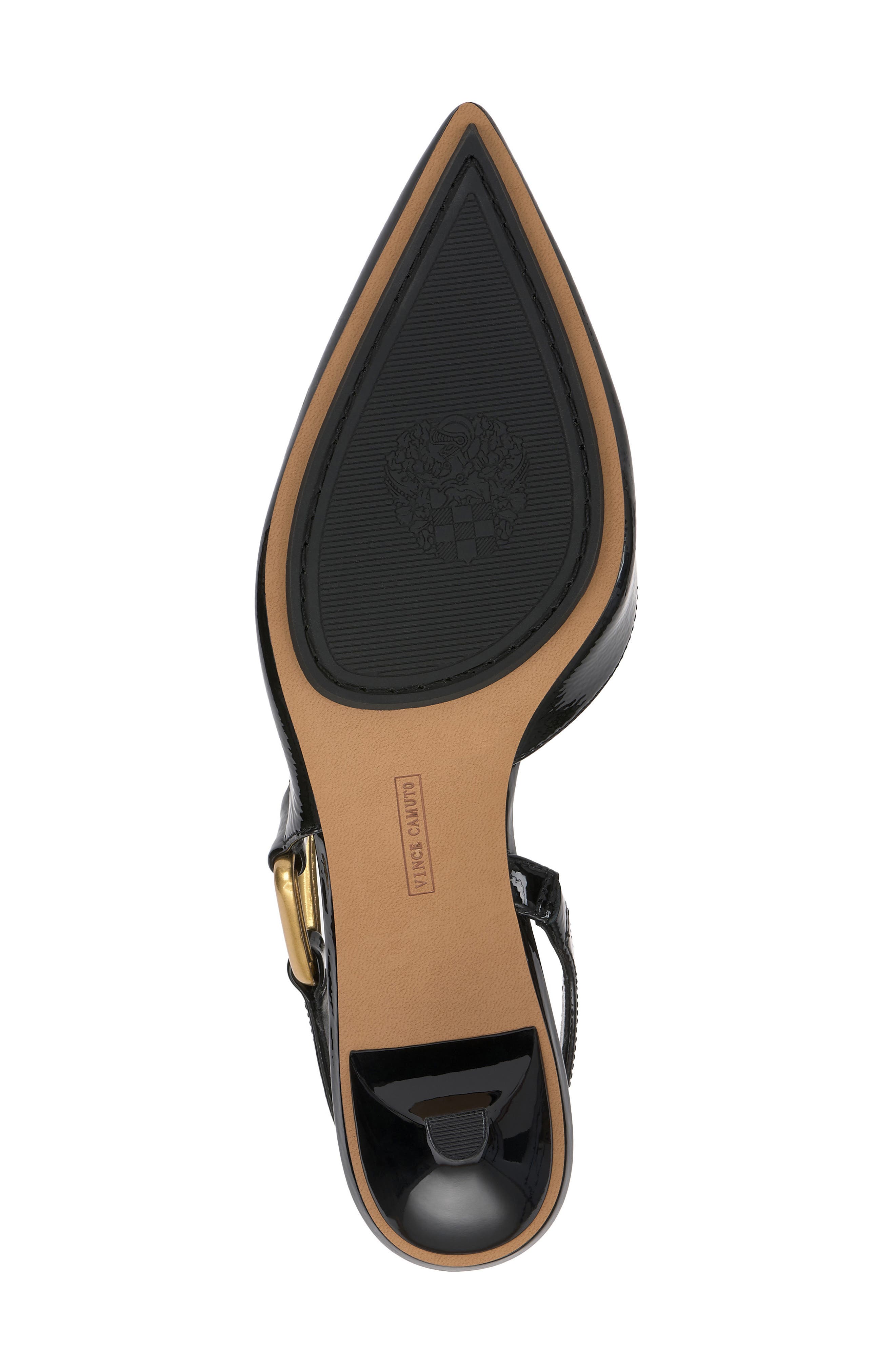Vince Camuto Inari Slingback Pointed Toe Pump, Alternate, color, Black