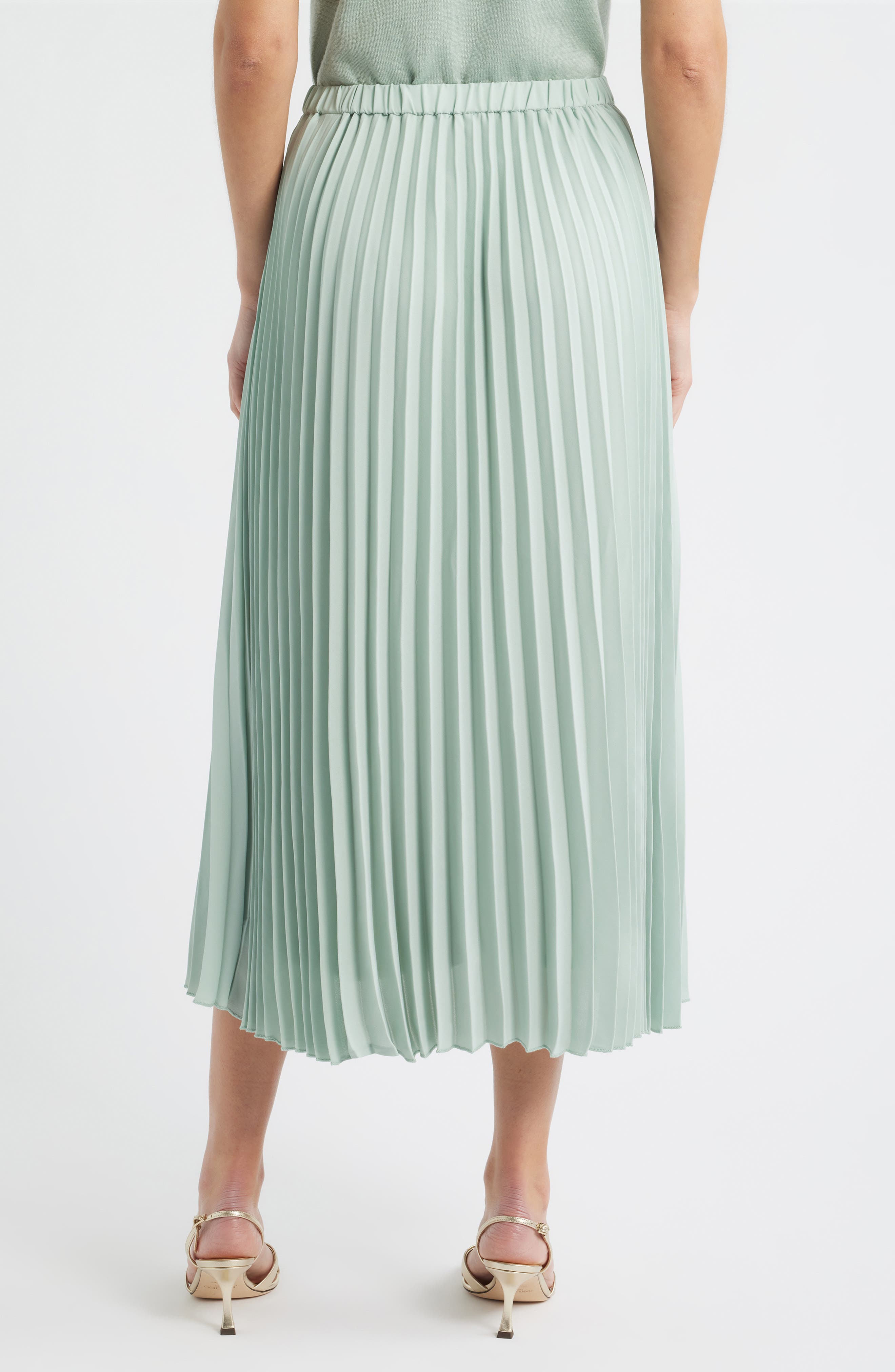 Belted Pull-On Pleated Skirt - image 2