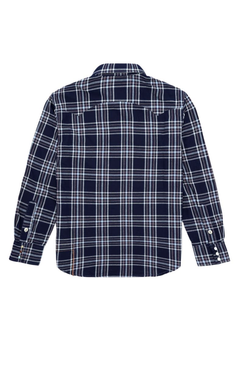 Fortela Smith Texan Shirt, Alternate, color, Dark Blue Check