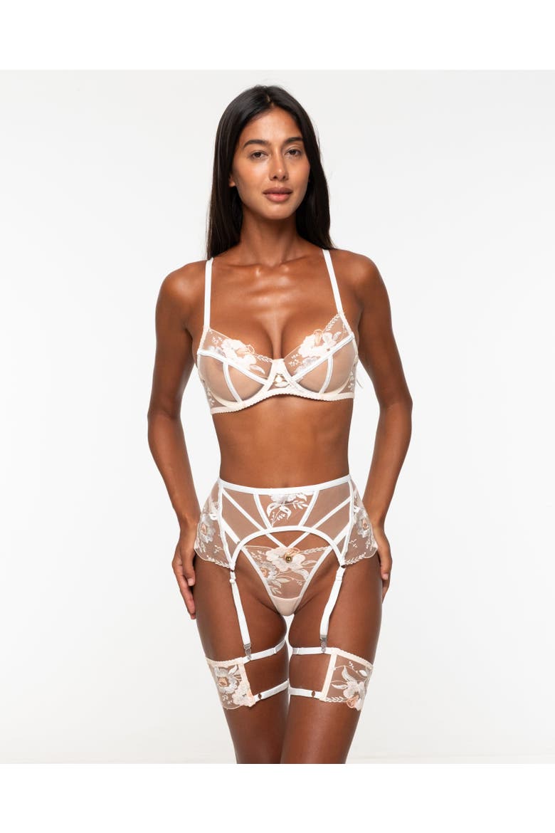 Hattie White Lingerie Set, Alternate, color, White