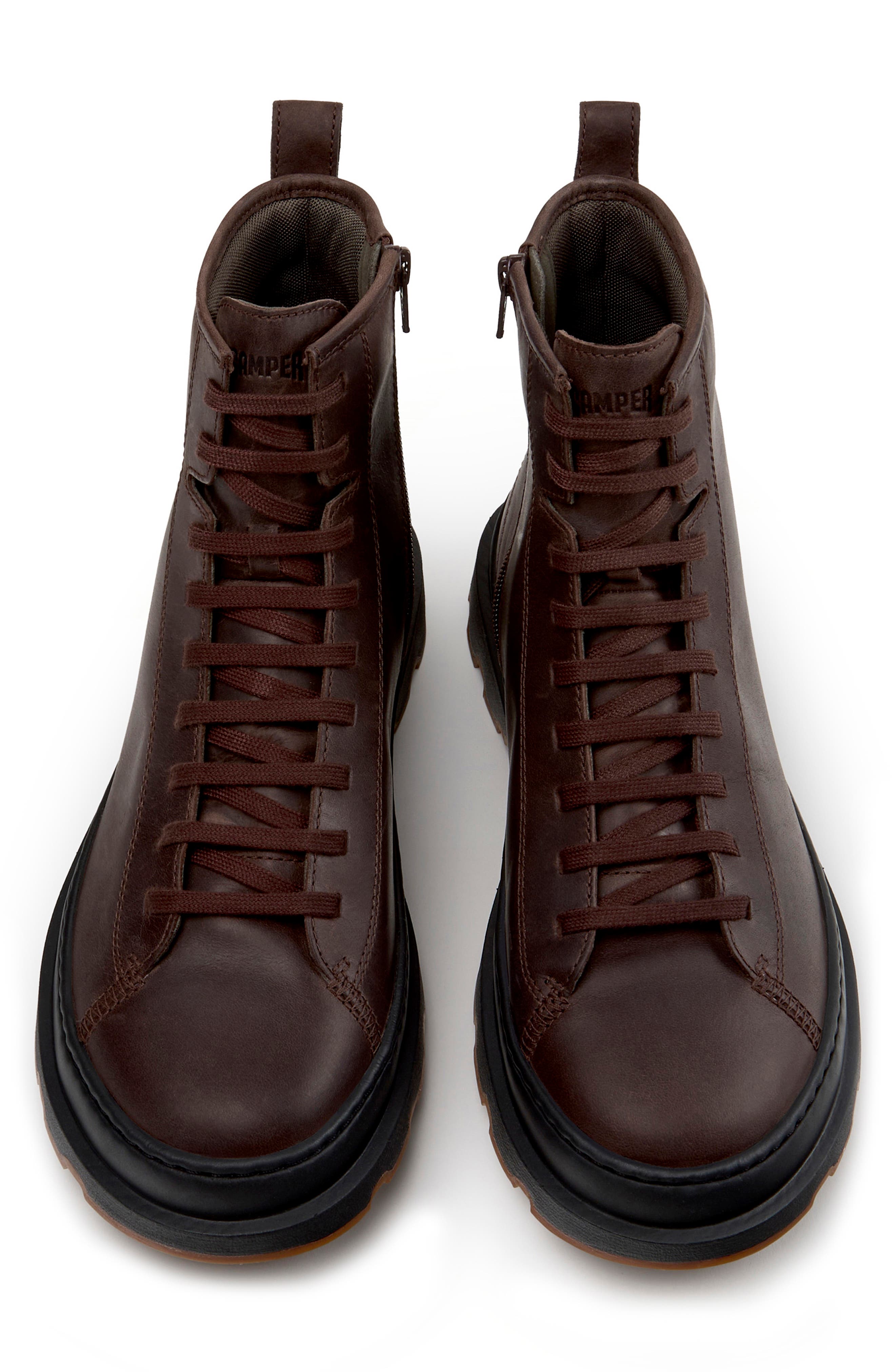 Brutus Lace-Up Boot, Alternate, color, DARK BROWN