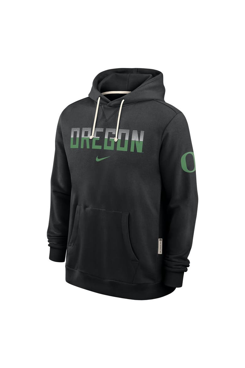 Men's Nike Black Oregon Ducks 2026 Sideline Standard Issue Dri-FIT Hoodie, Alternate, color, Black