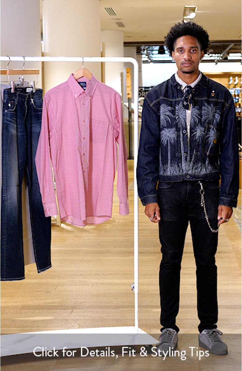 Eagle Regular Fit Gingham Check Cotton Button-Down Shirt, sales video thumbnail