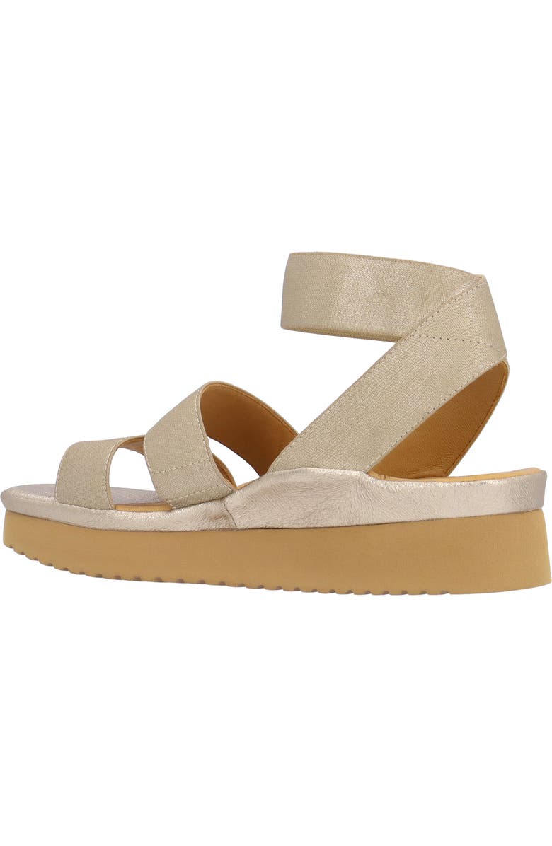 L'Amour des Pieds Avaleena Ankle Strap Sandal, Alternate, color, Gold