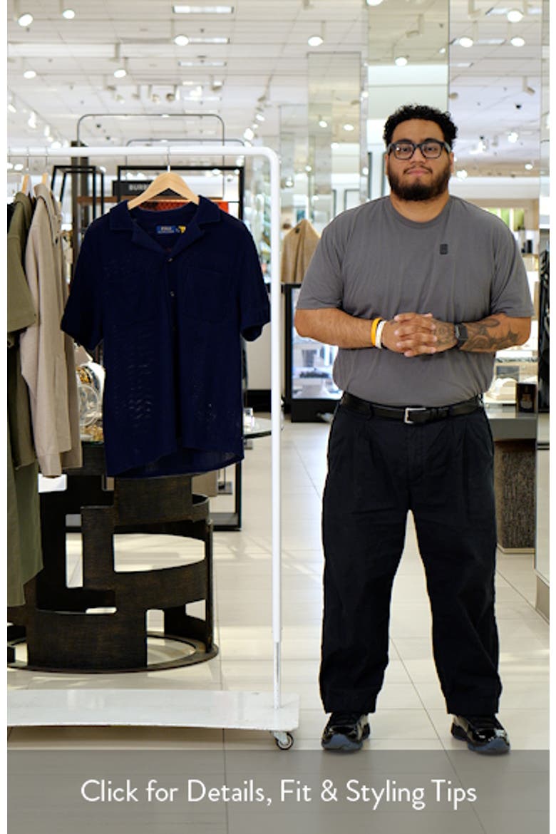 Textured Pointelle Linen Camp Shirt video