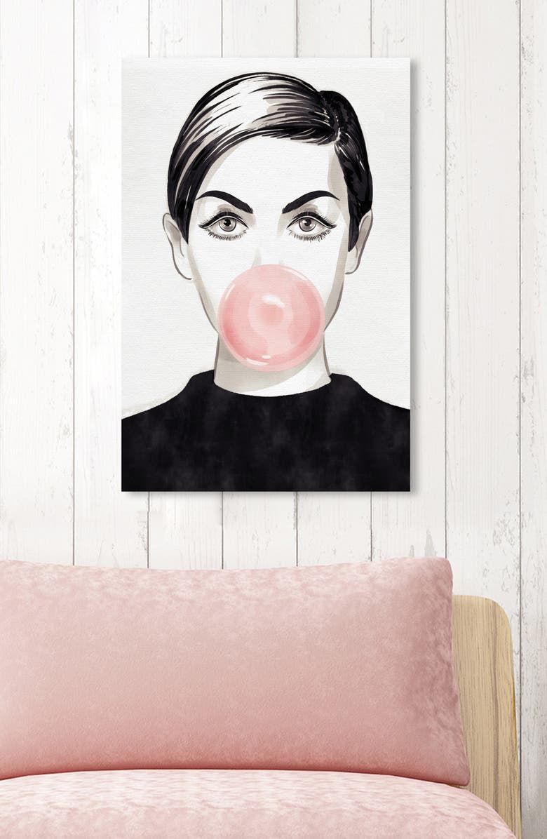 Oliver Gal Bubblegum Idol Canvas Wall Art, Alternate, color,