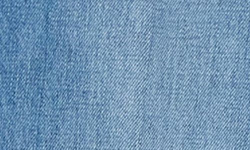 L Agence L'agence Sneeki Low Rise Raw Hem Straight Leg Jeans In Blue