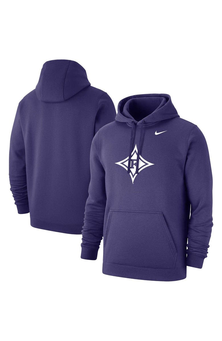 Nike Men's Nike Purple Furman Paladins Club Fleece Pullover Hoodie, Main, color,