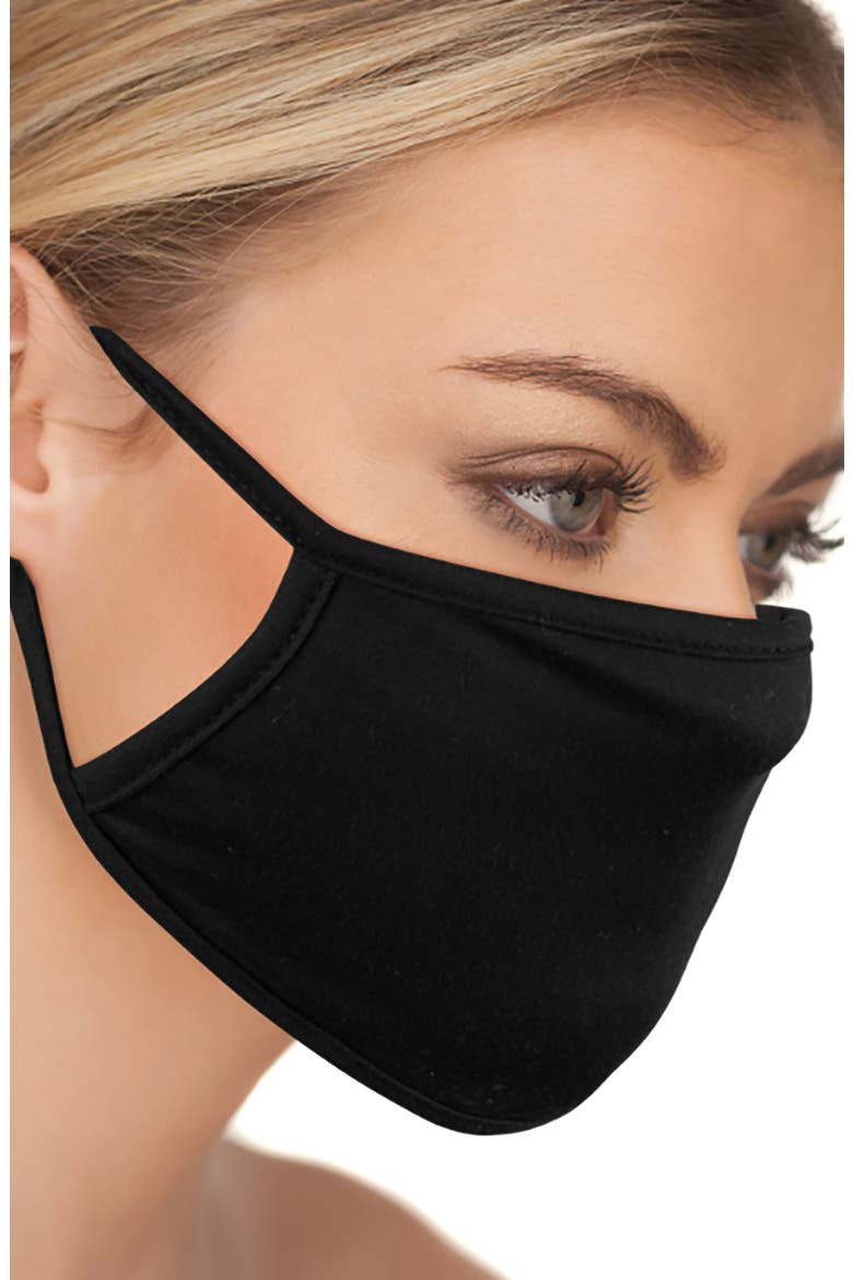 5-Pack Adult Face Masks, Alternate, color, BLACK