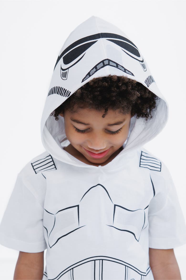 Hooded T-shirt, Alternate, color, Stormtrooper White