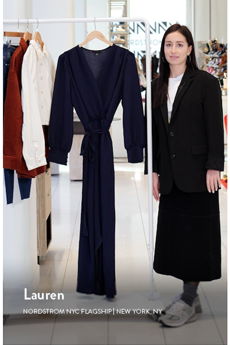 Wrap Front Long Sleeve Dress video