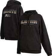 FISLL Men's FISLL  Black Alabama State Hornets Puff Print Sliced Pullover Hoodie