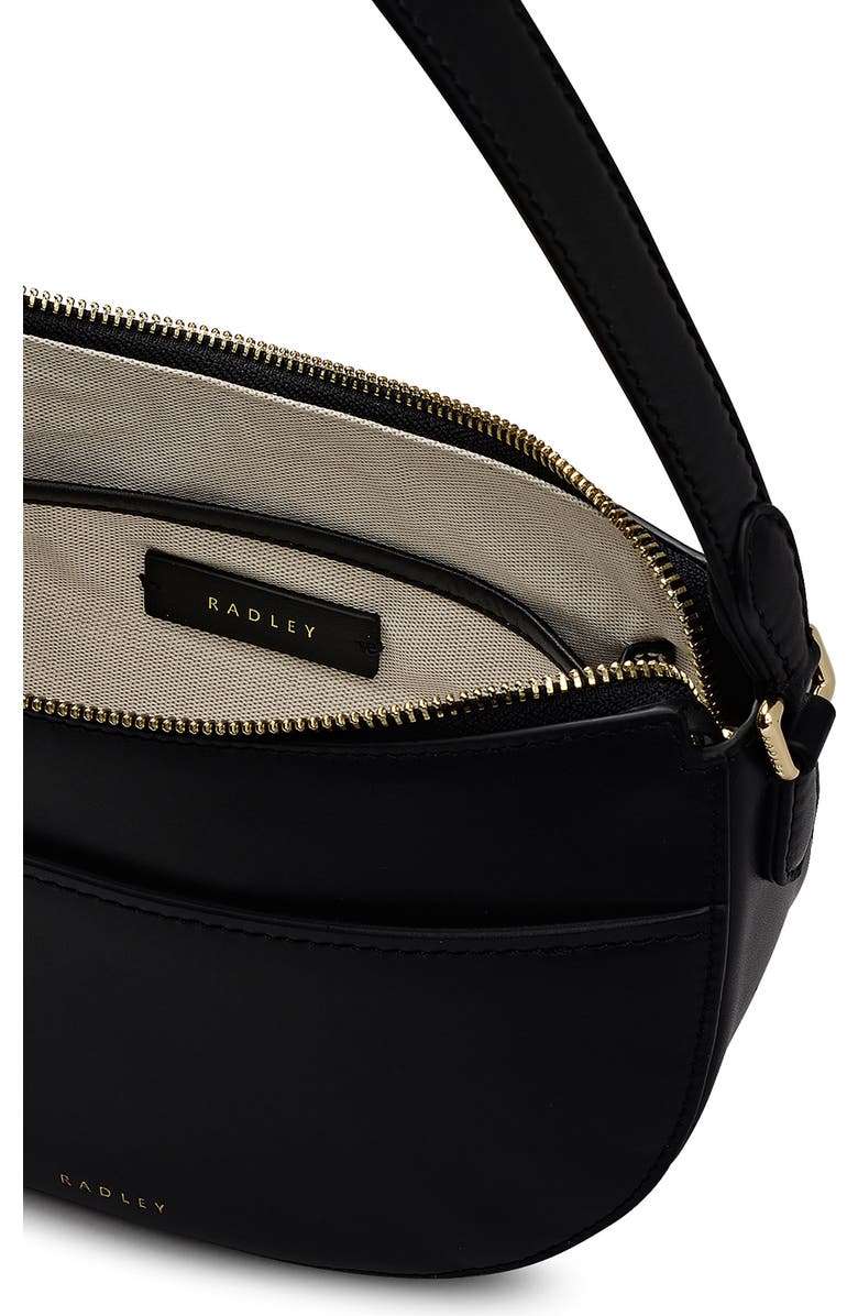 Radley Portland Way Leather Shoulder Bag, Alternate, color, Black
