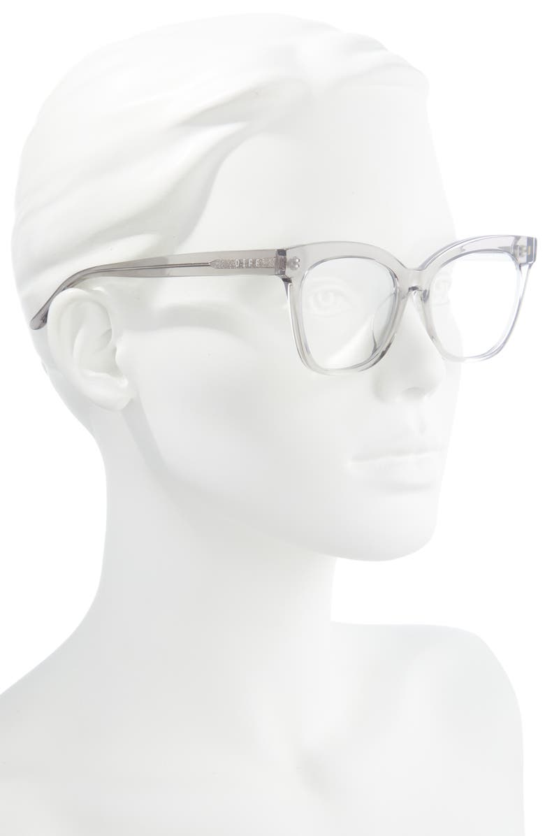 DIFF Winston 50mm Small Cat Eye Optical Glasses, Alternate, color, 