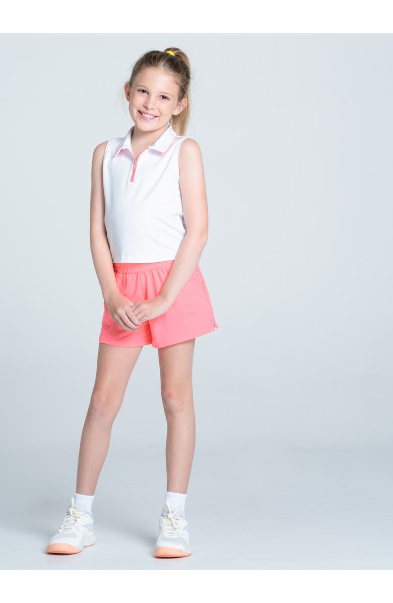 Lucky in Love Club Zip Sleeveless Polo, Alternate, color, 