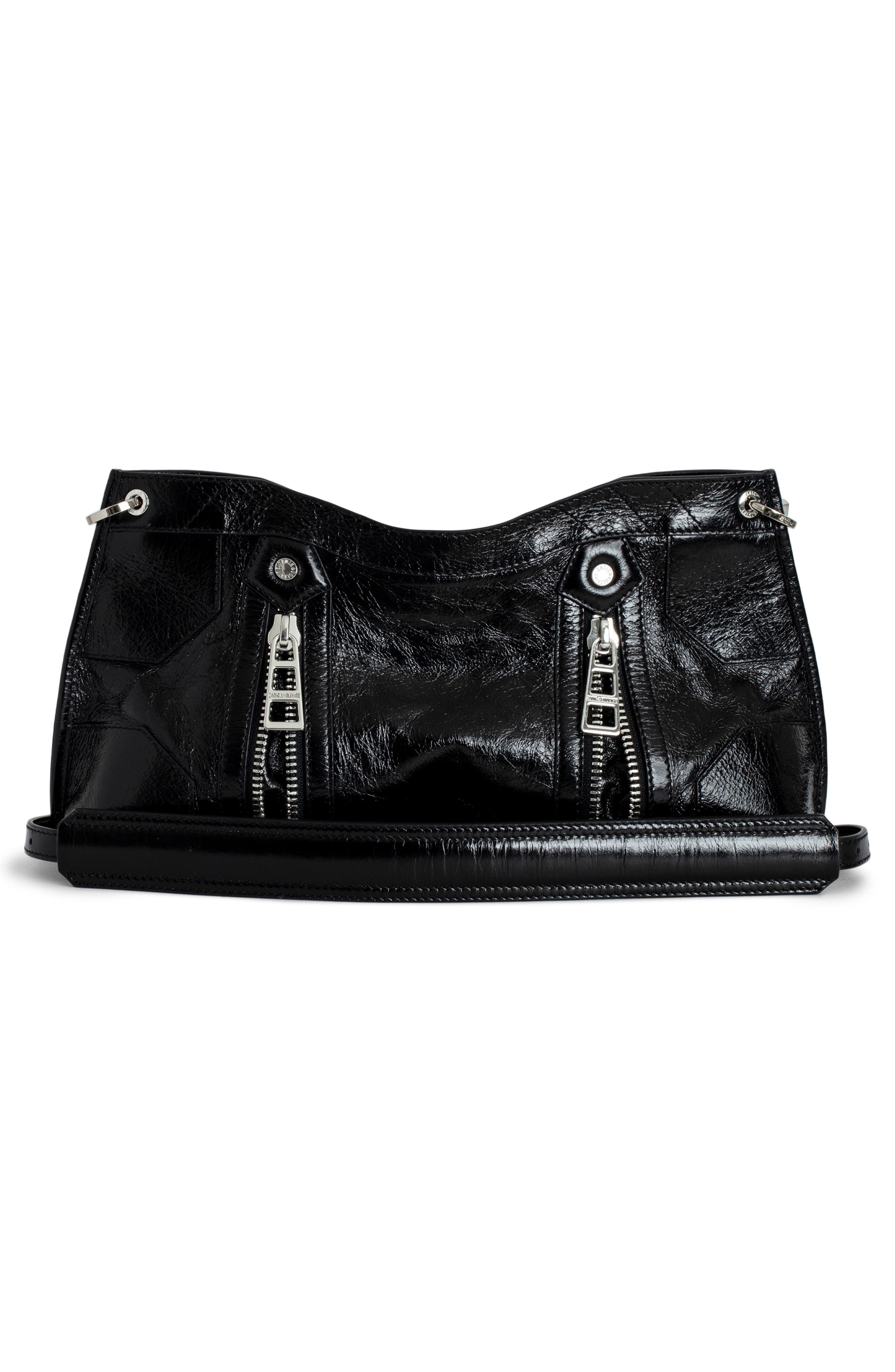 Zadig & Voltaire Sunny Moody Vintage Crossbody Bag, Alternate, color, Noir