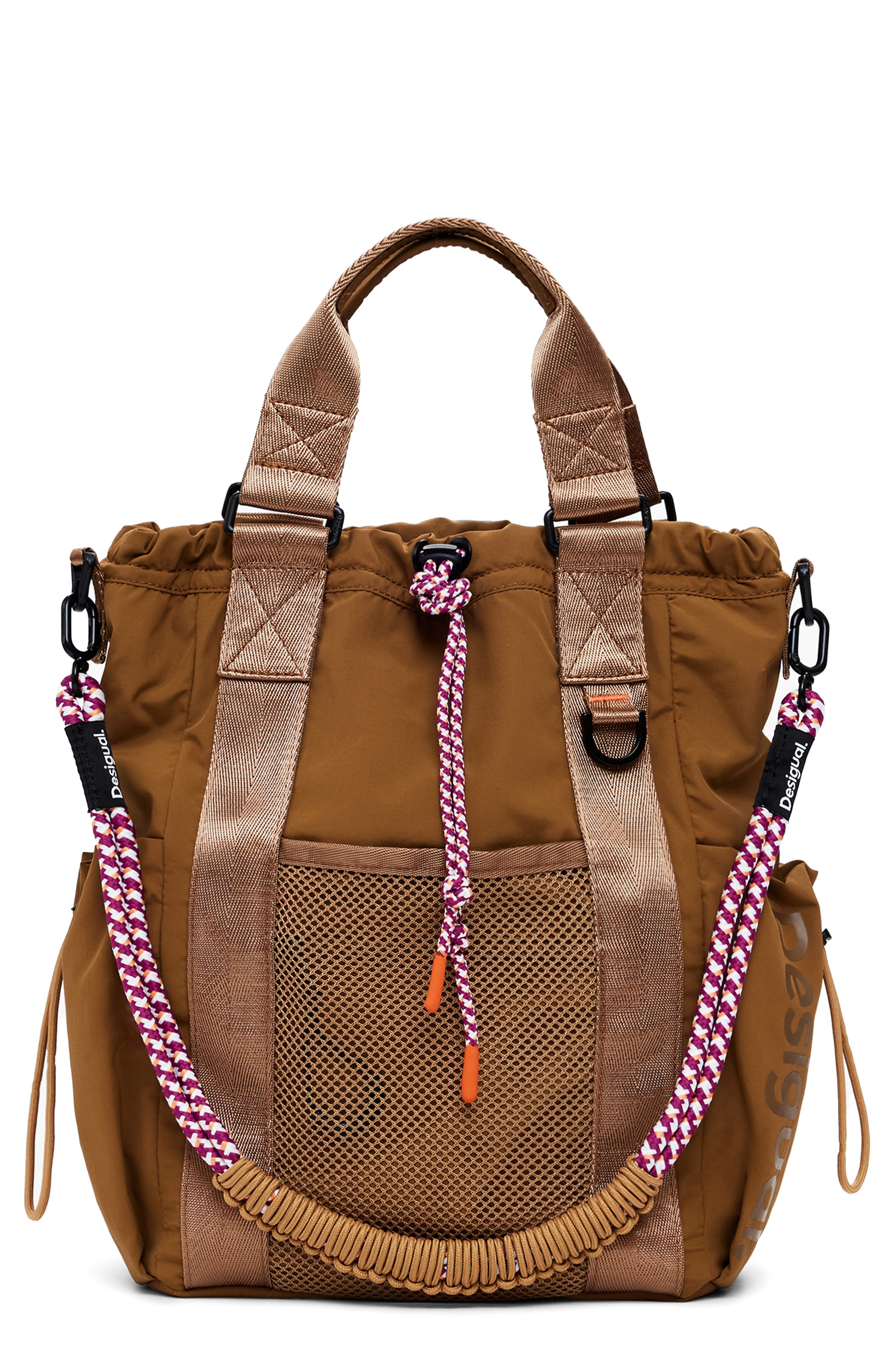 Desigual Medium Nylon Backpack, Main, color, 