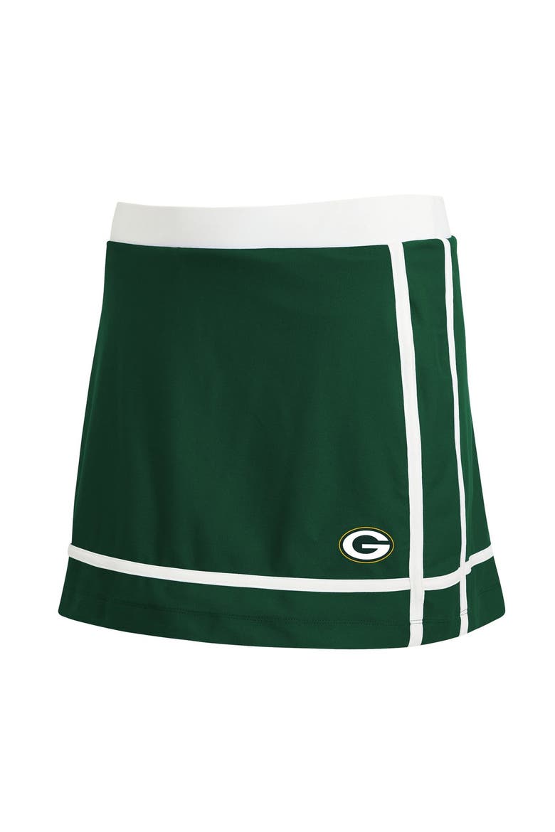 Women's WEAR by Erin Andrews  Green Green Bay Packers Stripe Skort, Alternate, color, Green