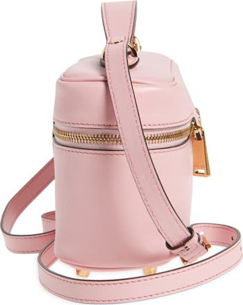 Logo Tag Leather Vanity Bag
