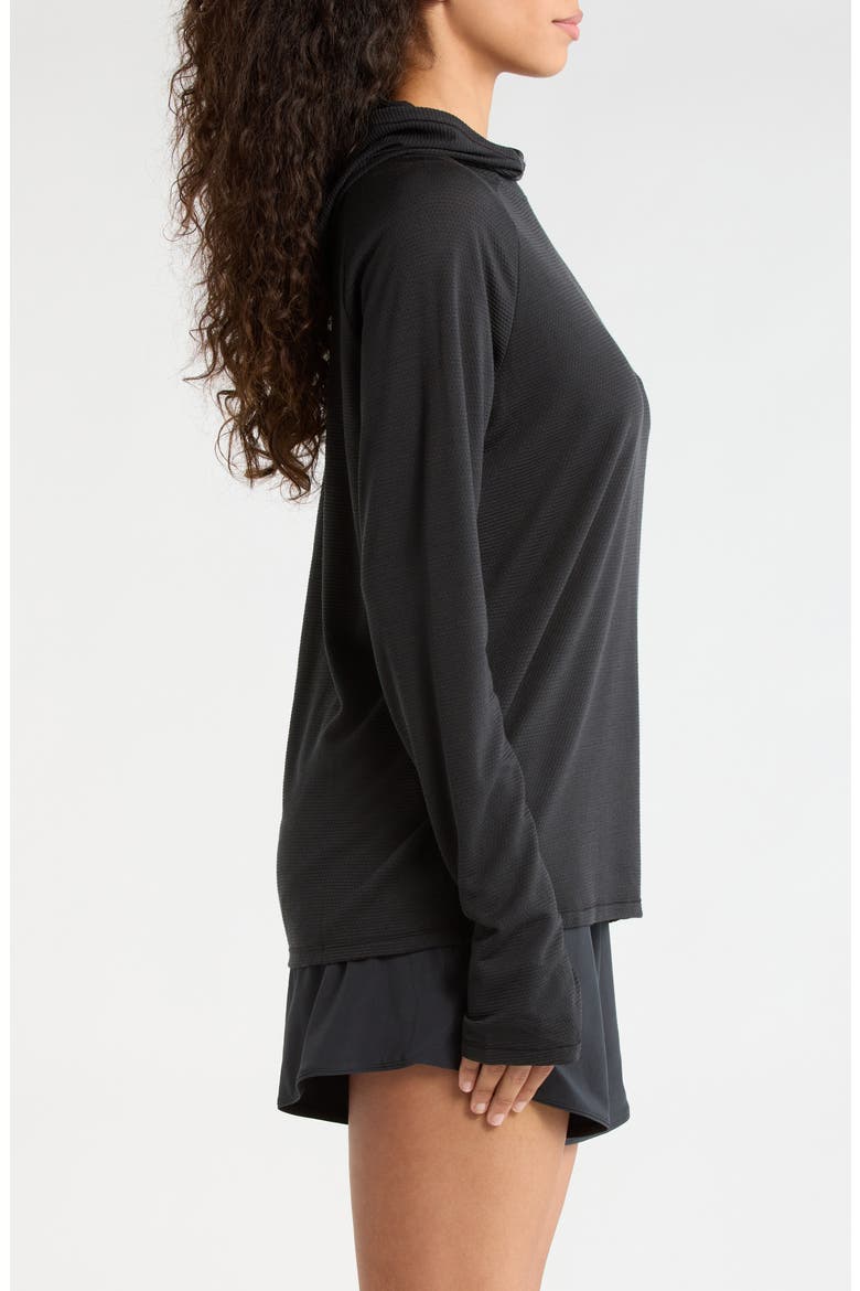 Active Mesh Hoodie, Alternate, color, BLACK
